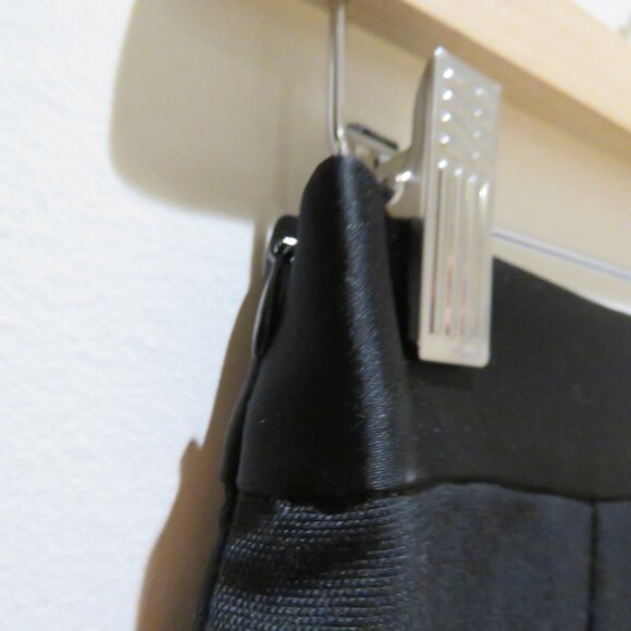 SANDRO Hugo High Waist Button Detail Pleat Shorts in Black Academia Quiet Luxury - Picture 9 of 13